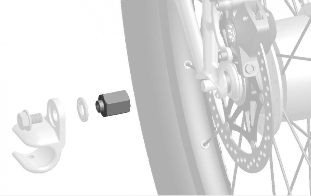 Thule Adapter für Nabenschaltungssysteme Sram M10x1,0