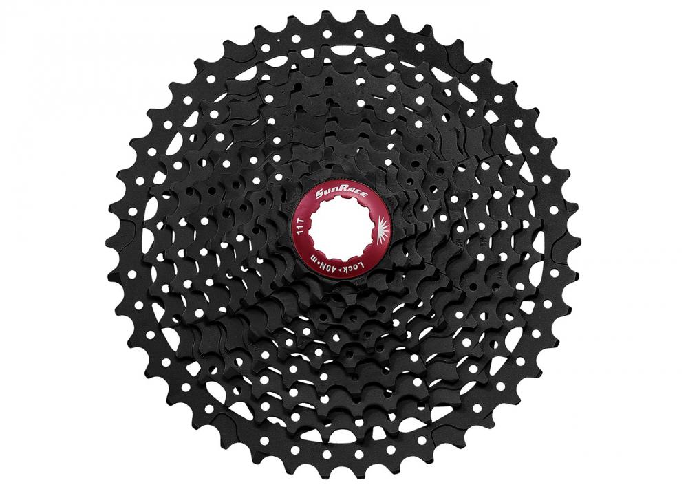 SunRace 10-fach Kassette CSMX3 TAZ schwarz, 11-46 Zähne Wide Ratio für Mountainbike.
