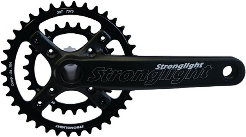 Kurbelgarnitur LEXAR DOUBLE ALUMIN. 36/22 Z. 175 mm schwarz