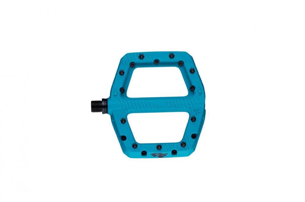 Race Face Chester Large Plattform-Pedal, turquoise - robustes MTB Flat-Pedal der aktuellen Generation
