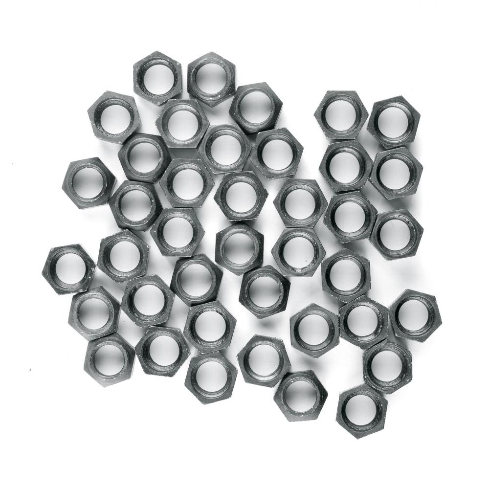 SKS Mutter 8.0x5.0 V2A, schwarz, 40er Set Edelstahlmuttern für SKS-Schutzbleche, korrosionsbeständig, ideal für Strebenbefestigung