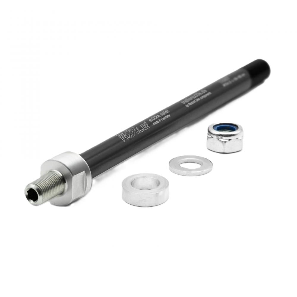 RADOXX Trailer AxXle TA004 Steckachse M12x1.0 12mm 159-165mm für Kinderanhänger Thule/Hamax, TÜV geprüft, Made in Germany