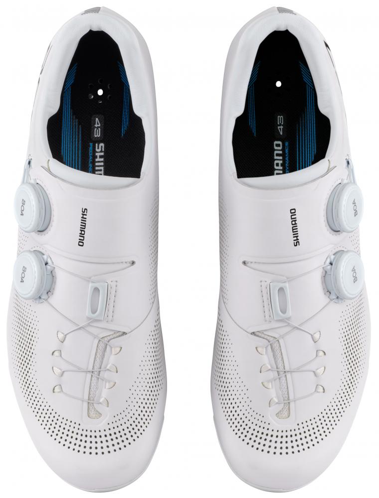 SHIMANO Fahrradschuhe RC703 Road SPD-SL 45 Weiß - leichte Rennrad-Performance