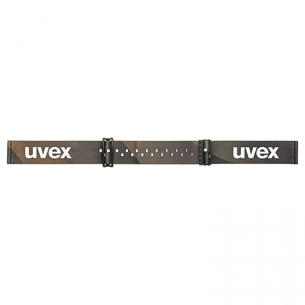 uvex Skibrille athletic CV white matt mirror gold S3 - OTG, colorvision®, supravision®, 17% VLT