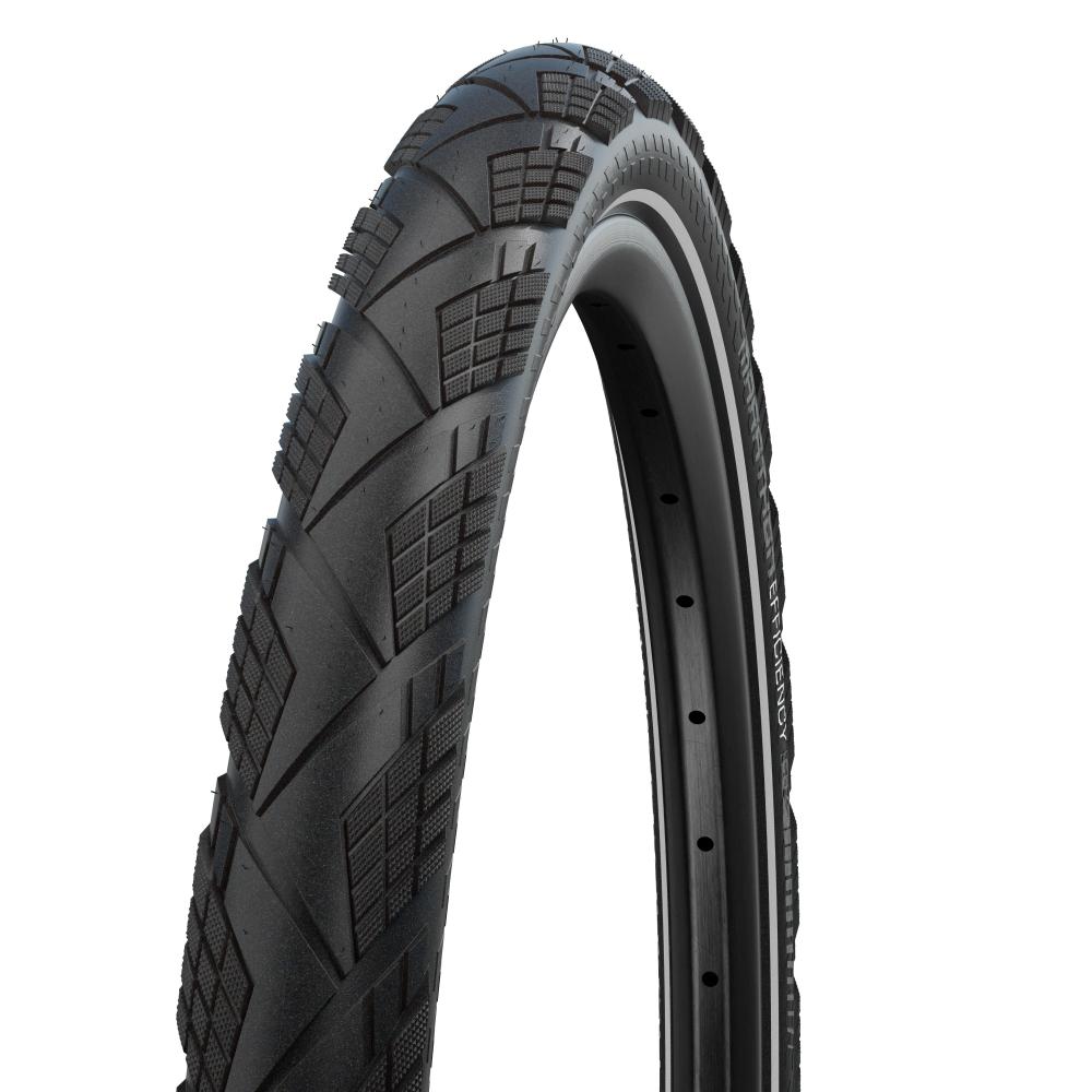 Schwalbe Marathon Efficiency Faltreifen 40-622 schwarz mit Reflexstreifen und robustem Profil, E-Bike 50.