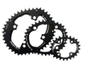 Stronglight Osymetric 4-Arm Triple MTB Kettenblatt Kit 42-34-24Z 3x10 schwarz oval Aluminium.