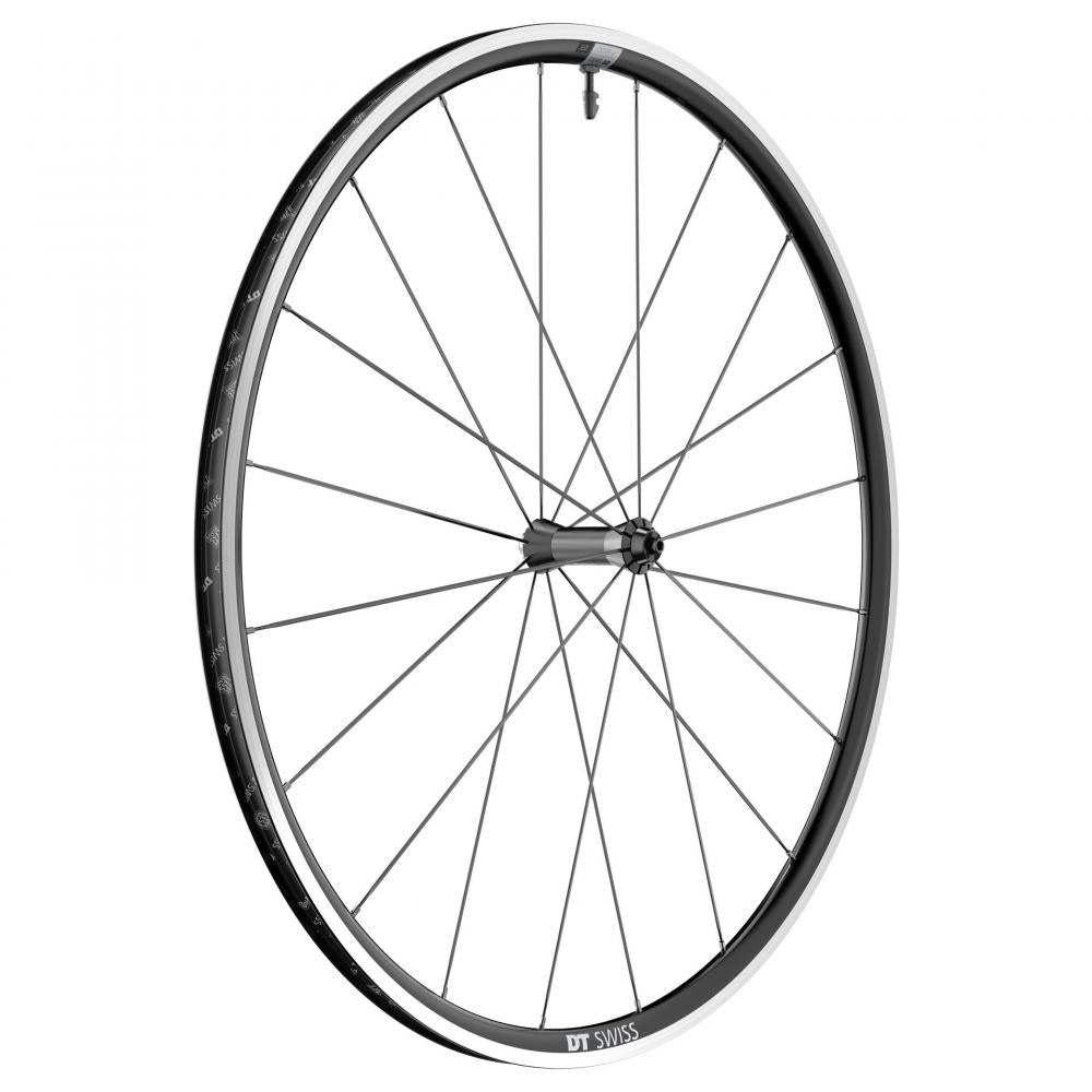 DT Swiss P 1800 SPLINE Rennrad-Vorderrad 622x23mm schwarz - leichtes Aluminium Laufrad für Rennrad - Laufräder Road Felge