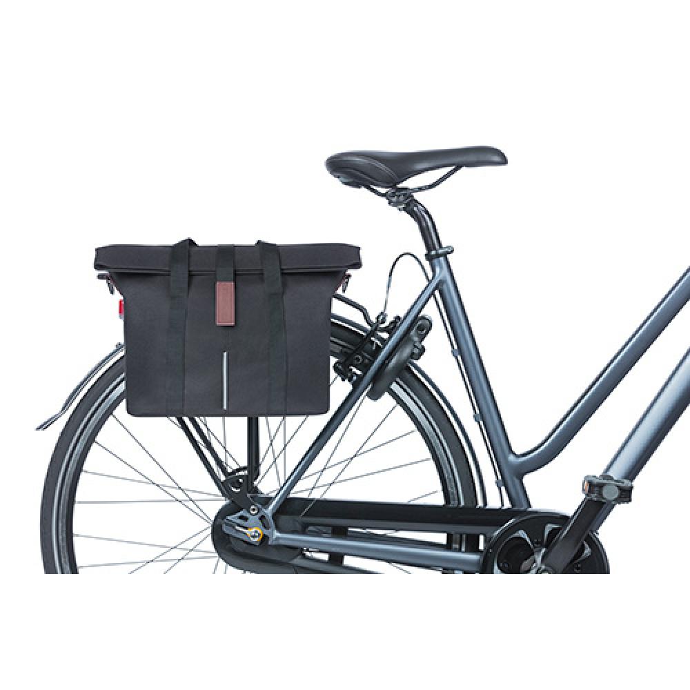 Basil City Fahrradhandtasche MIK-KF-Hook schwarz Größe 39x15x27cm 8 bis 11l