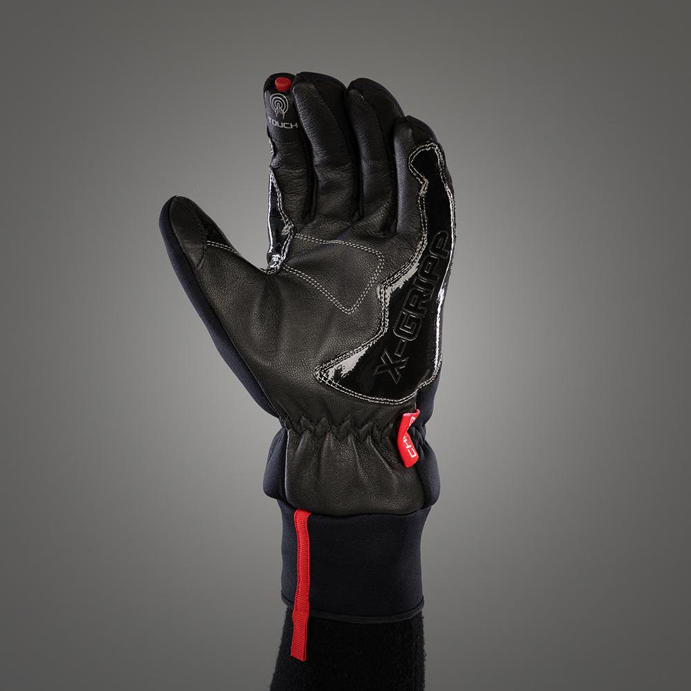 CHIBA Thermo Aktiv - winddichte, beheizbare Radhandschuhe XS schwarz