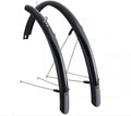 Merida Schutzblech-Set Universal 28" 35 mm Schwarz - Spritzschutz für Trekking- und Cityräder