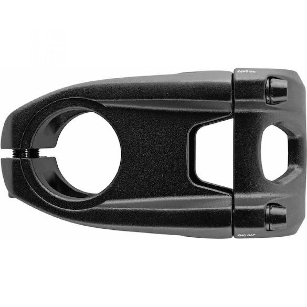 Schwarzer Procraft Vorbau Trail Pro 35 AICR 50 mm, leichter MTB-Vorbau für interne Kabelführung in der Seitenansicht.