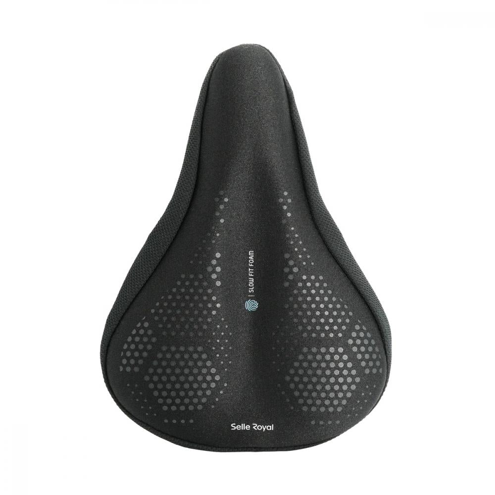 Selle Royal Slow Fit Foam Sattelbezug klein, schwarz, für komfortable Fahrradsättel.