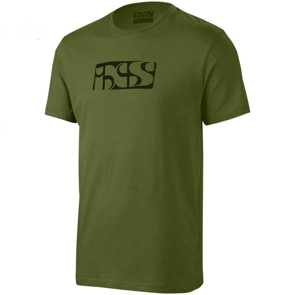 IXS Sports Division iXS Brand Tee T-Shirt S olive - lässiges Funktionsshirt für Alltag & Freizeit