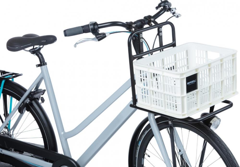 Basil Crate S Fahrradkiste 17,5 l - Weiß, recycelt