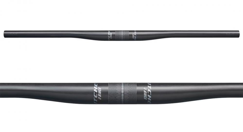Ritchey WCS Carbon 2X Flat MTB Lenker, matt UD-Carbon, 31,8x710mm, einstellbarer Rise.