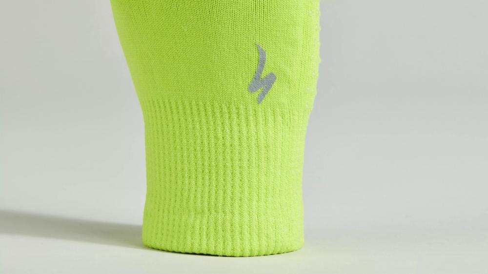 Specialized THERMAL KNIT Handschuh LF HYP S HYPER GREEN - Warmer MTB Langfinger Handschuh für Herbst und Winter - Handschuh Langfinger