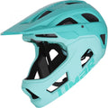 Limar Livigno + Mips Matt Deep L Minzgrün - leichter Fullface-Helm mit maximalem Schutz