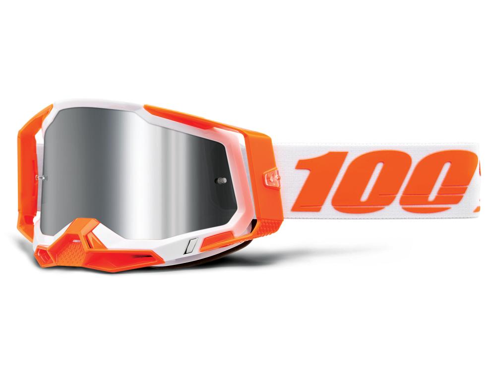 100% Racecraft 2 Goggle Orange/Silver Flash Mountainbike Brille