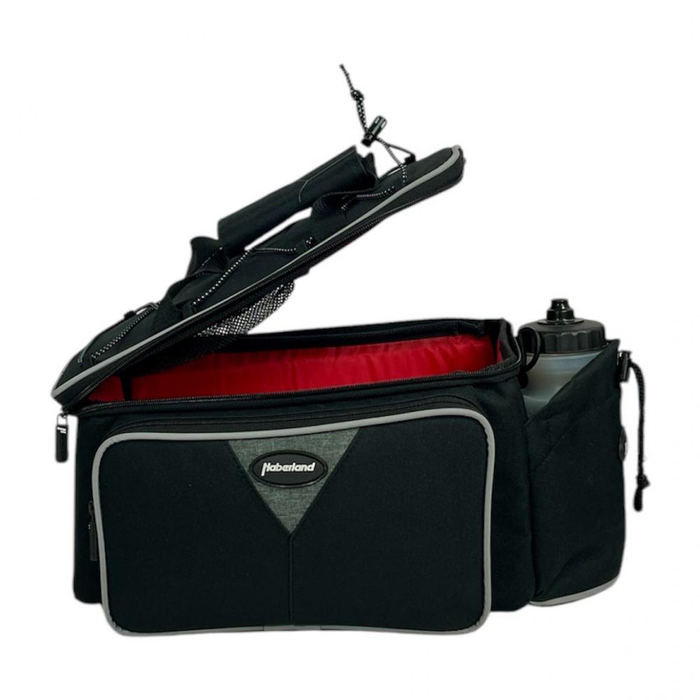 Haberland Gepäckträgeraufsatztasche Flexibag schwarz - flexible Transportlösung für den Alltag