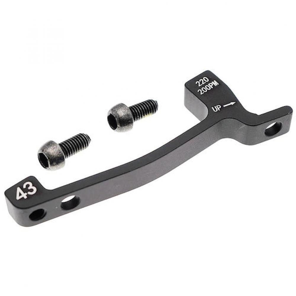 Hayes Adapter Post Mount 200mm auf 220mm Schwarz - optimale Scheibenbrems-Performance