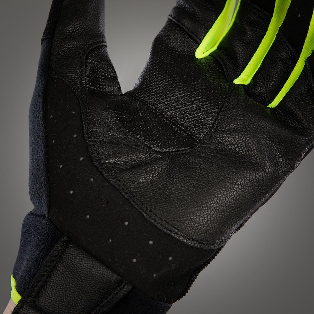 CHIBA Via Ferrata Absolut - Radhandschuhe XXL schwarz/neongelb, Touchfinger, Knöchelschutz