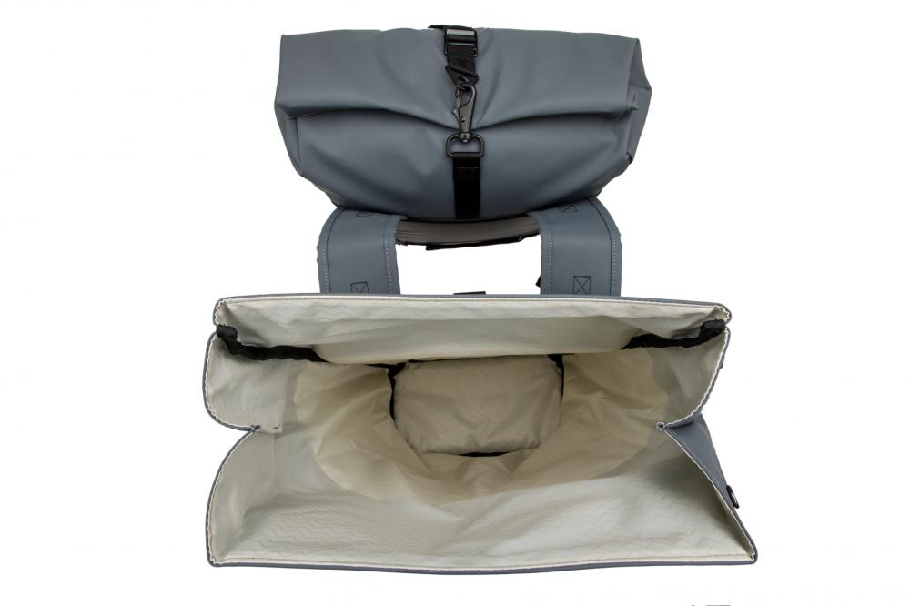 New Looxs Tasche Nyborg Double Double-Packtasche Grey/Black - viel Stauraum für Alltag und Tour
