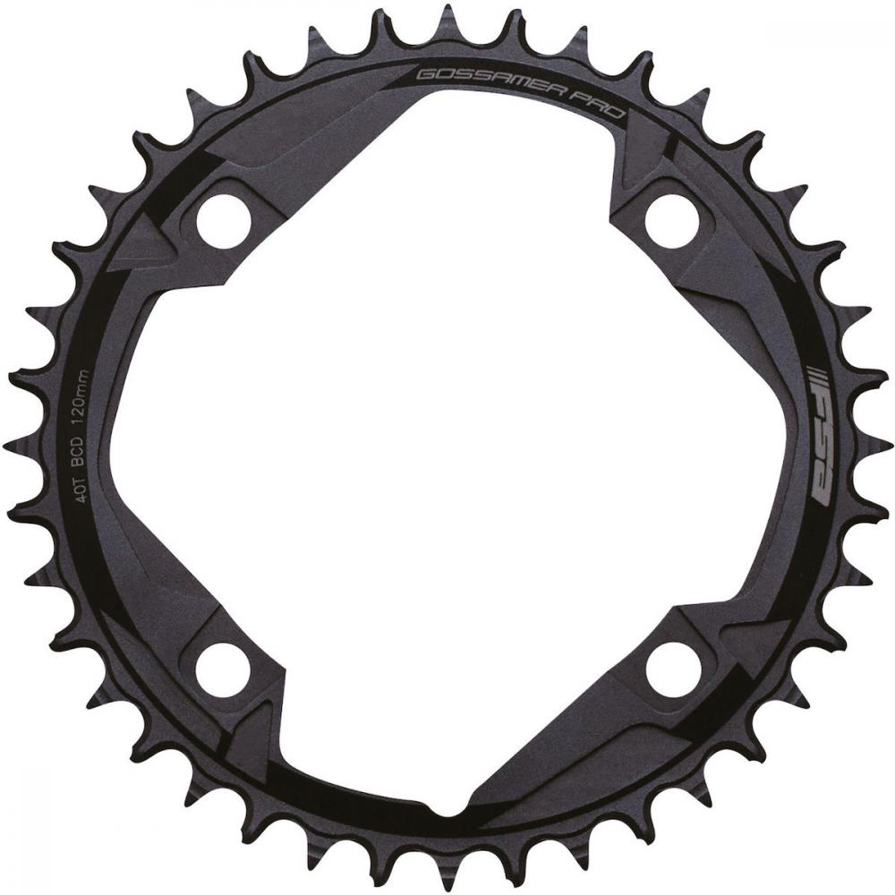 FSA Gossamer Kettenblatt 120 mm x 42 T Schwarz - MegaTooth Chainring für Rennräder