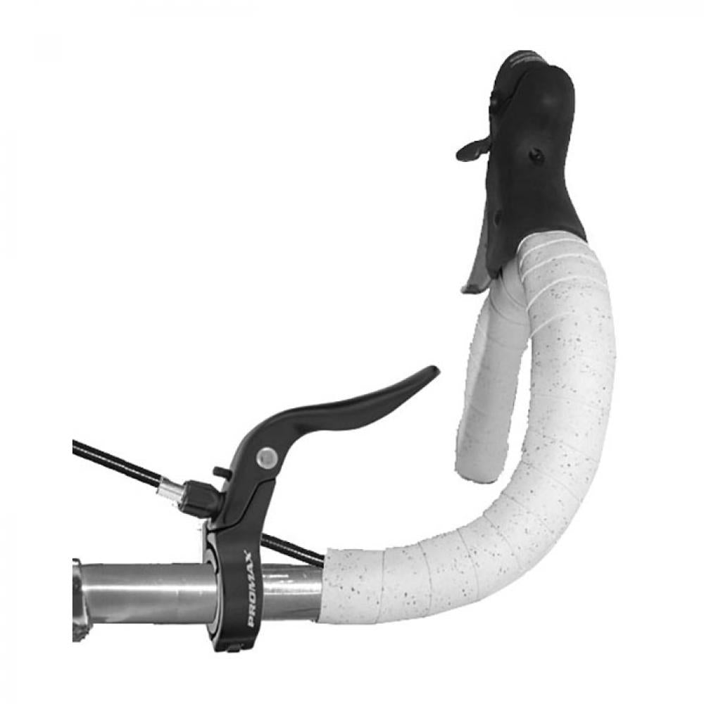 PROMAX Zweitbremsgriff-Set Alu, aufklappbare Klemmung 31,8 mm mit Adapter für 23,8 mm, leichtes Design, optimale Zusatzbremshebel für Rennrad & Gravel, schwarz