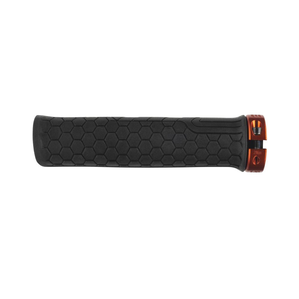 Race Face Getta Grip Lock-On Griff, 33mm, orange/schwarz - sicherer Halt für anspruchsvolle Trails