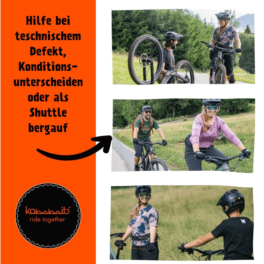kommit Bike Zugsystem 2 m - Schwarz - 120 kg Zuglast