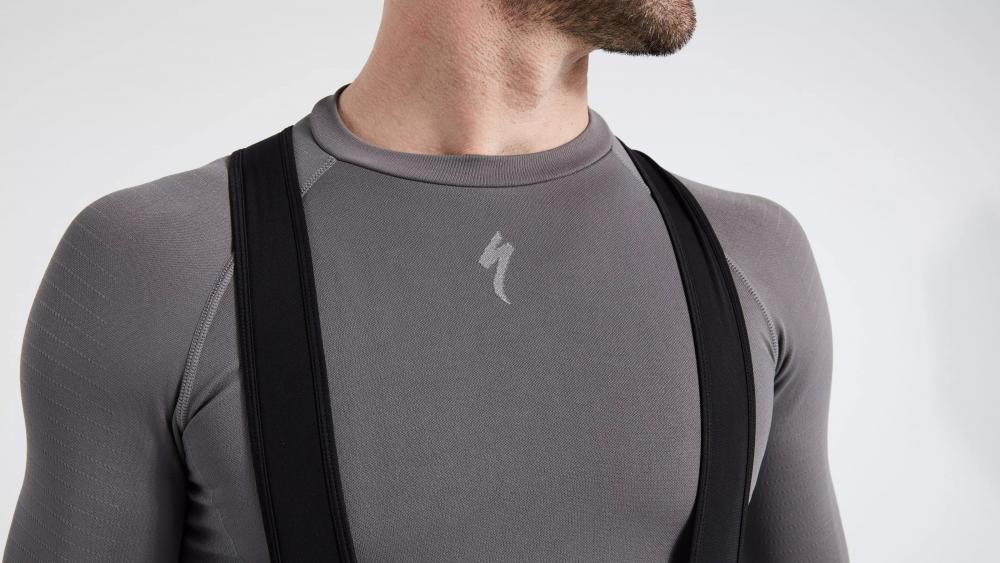 SEAMLESS BASELAYER LS MEN GRY L/XL - Nahtlose Funktionsunterwäsche Langarm Herren Grau - Bekleidung