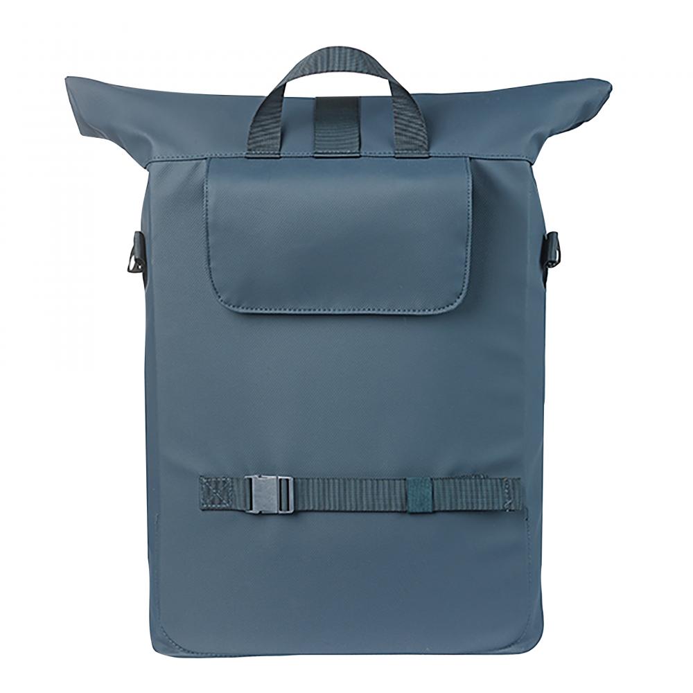 Basil Brooklyn MIK Hooks 17 Liter recycelte PET wasserdichte Schulter-/Fahrradtasche mit 16 Zoll Laptopfach & Helmbefestigung