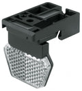 MonkeyLink Front Reflektor ML-1 Magnetischer Frontreflektor mit Schutzkappe, schwarz, für sicheres Fahren und bessere Sichtbarkeit, einfache Montage mit Magnetverschluss