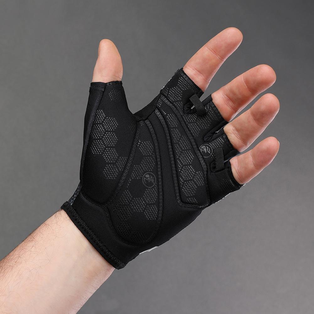 CHIBA Solar II - Radhandschuhe kurz, schwarz/schwarz, Größe L, atmungsaktiv