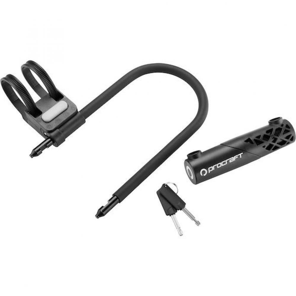 Procraft Bügelschloss Urban Essential 250 mm Schwarz - hohe Sicherheit in moderner Ausführung