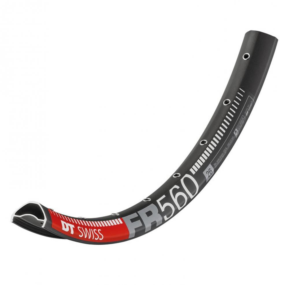 DT Swiss Felge FR 560 26" 32 Loch Schwarz - robuste Downhill-Freeride-Felge
