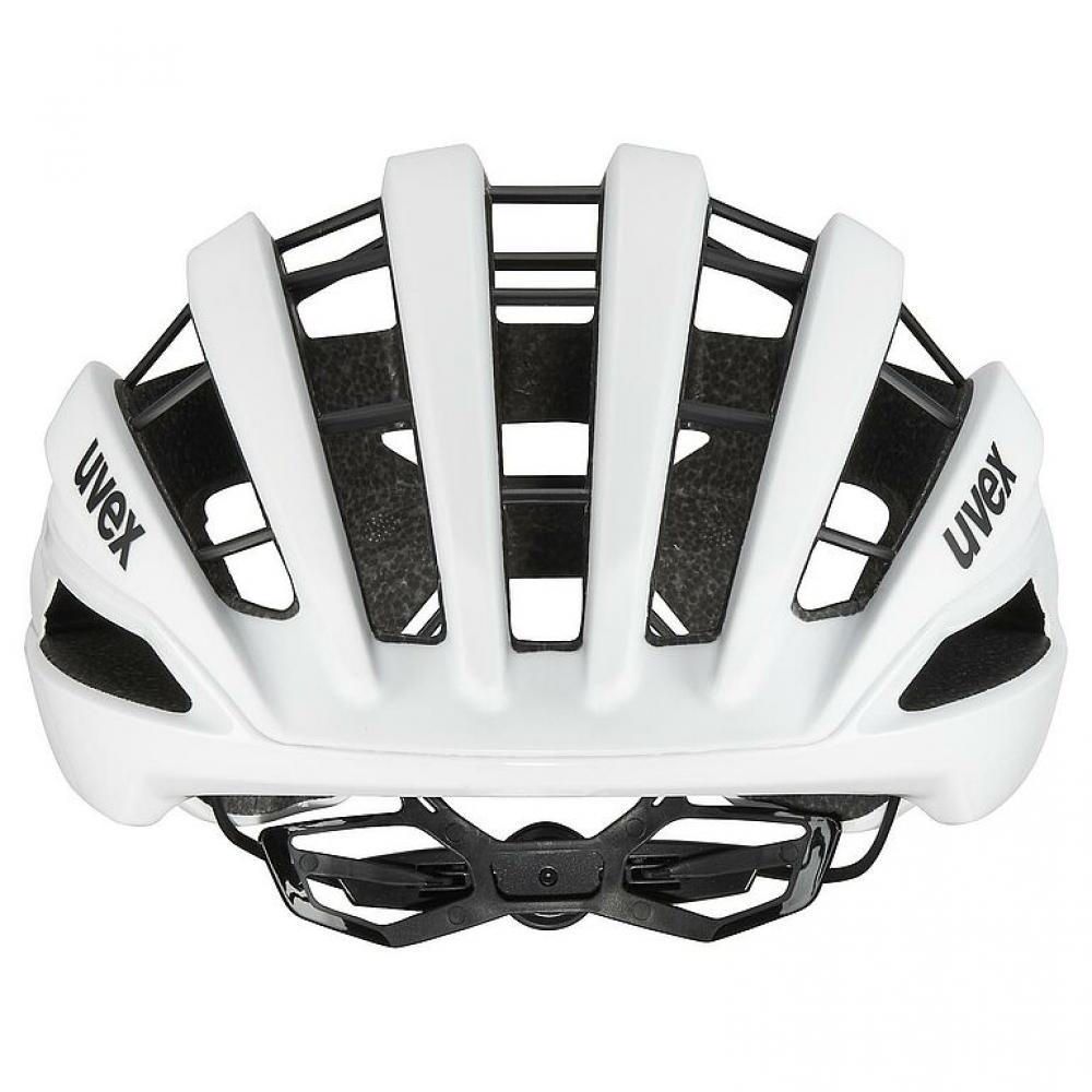 uvex surge aero MIPS Rennradhelm, white matt, 53-56cm, mit abnehmbarem Aero-Cover, MIPS Air Node System, Top-Belüftung, Brillengarage, reflektierend, pro-ready