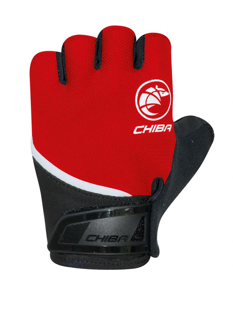 CHIBA Youth - Radhandschuhe rot XS/S, atmungsaktiv & leicht gepolstert