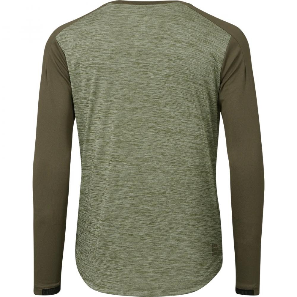 IXS Sports Division iXS Flow X Long Sleeve Jersey M Olive-Dark Olive - atmungsaktives Bike-Trikot