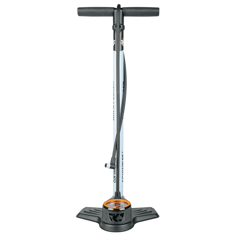 SKS Air-X-Plorer 10.0 Editions-Standpumpe mit Clik Valve & Manometer, 476 cm³ Hub, bis 10 bar, Soft-Touch-Griff, Made in Germany
