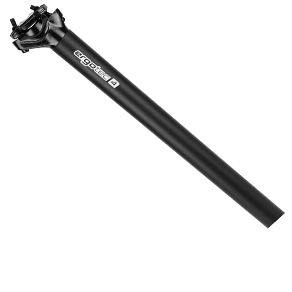 Ergotec Patentsattelstütze Atar-550, Alu 6061-T6, Ø 33,9x550mm, 10mm Versatz, Safety-Level 5, schwarz sandgestrahlt.