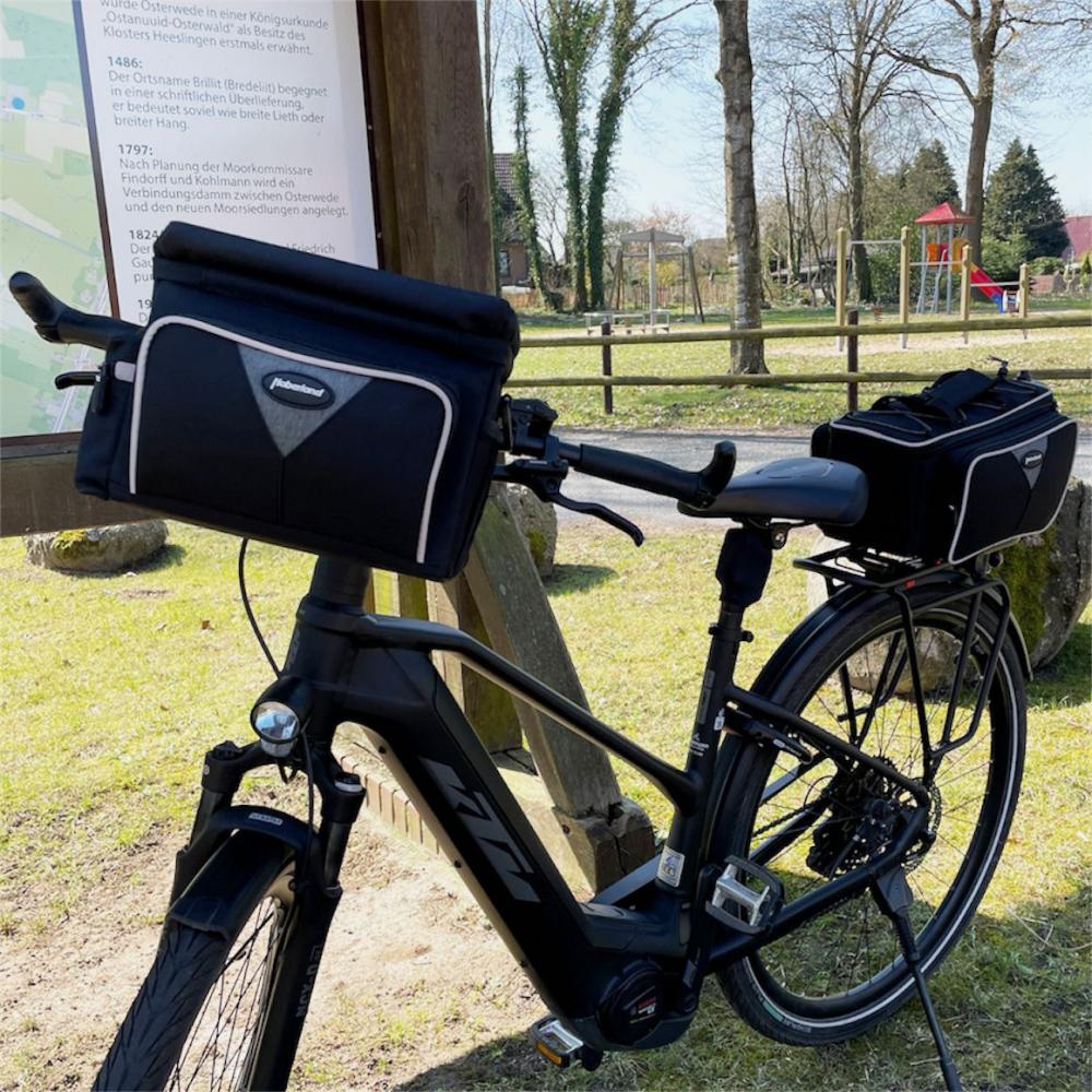 Haberland Gepäckträgeraufsatztasche Flexibag schwarz - flexible Transportlösung für den Alltag