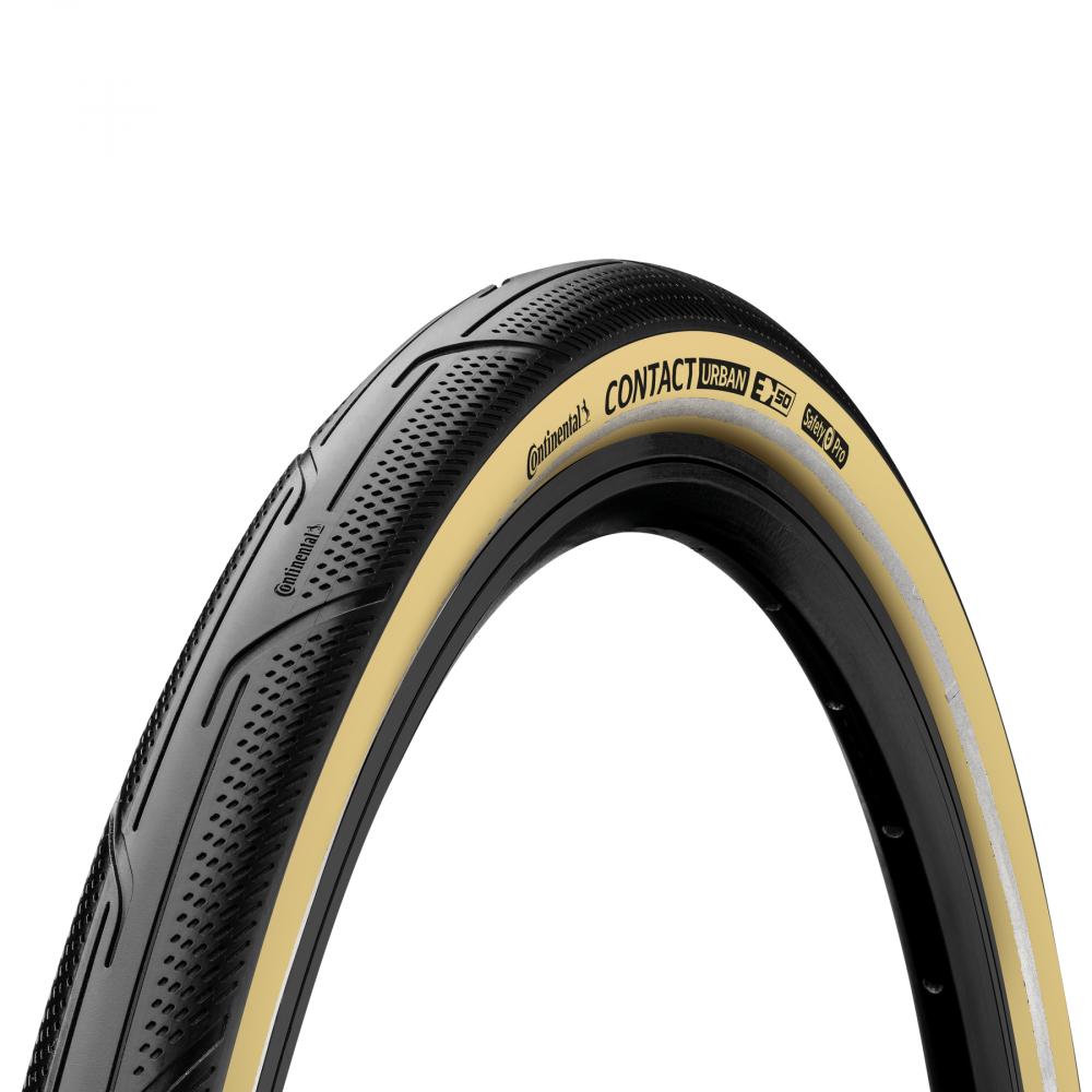 Continental Contact Urban Fahrradreifen 16x1,35 schwarz creme E-50 faltbar.