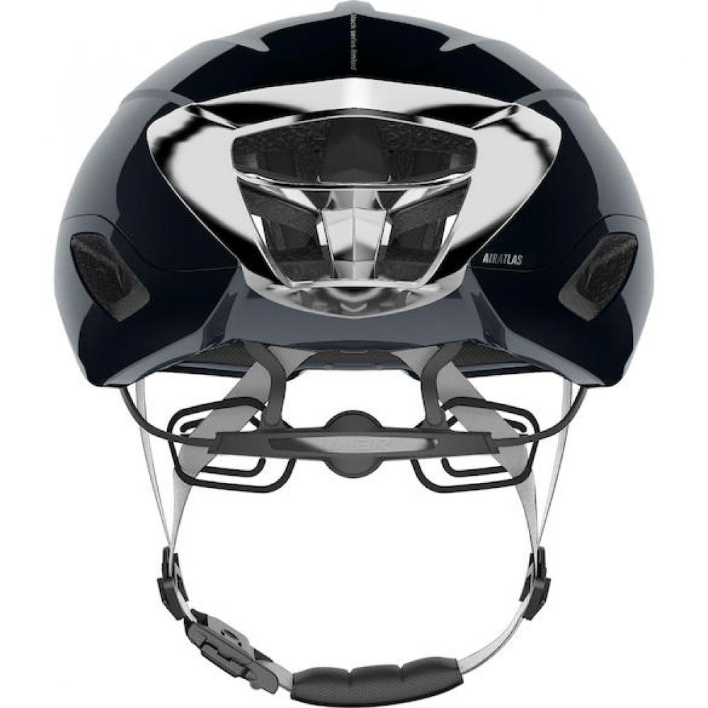 Limar Air Atlas W&B Midnight Black M Schwarz/Silber - aerodynamischer High-Performance-Rennradhelm