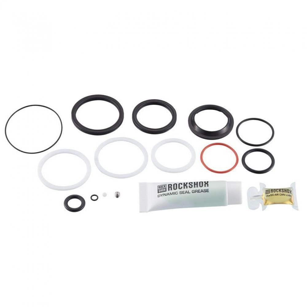 RockShox HR Dämpfer Service Kit Deluxe 50h Solo Air mit O-Ringen, Dichtungen, Dynamic Seal Grease und Schmieröl.