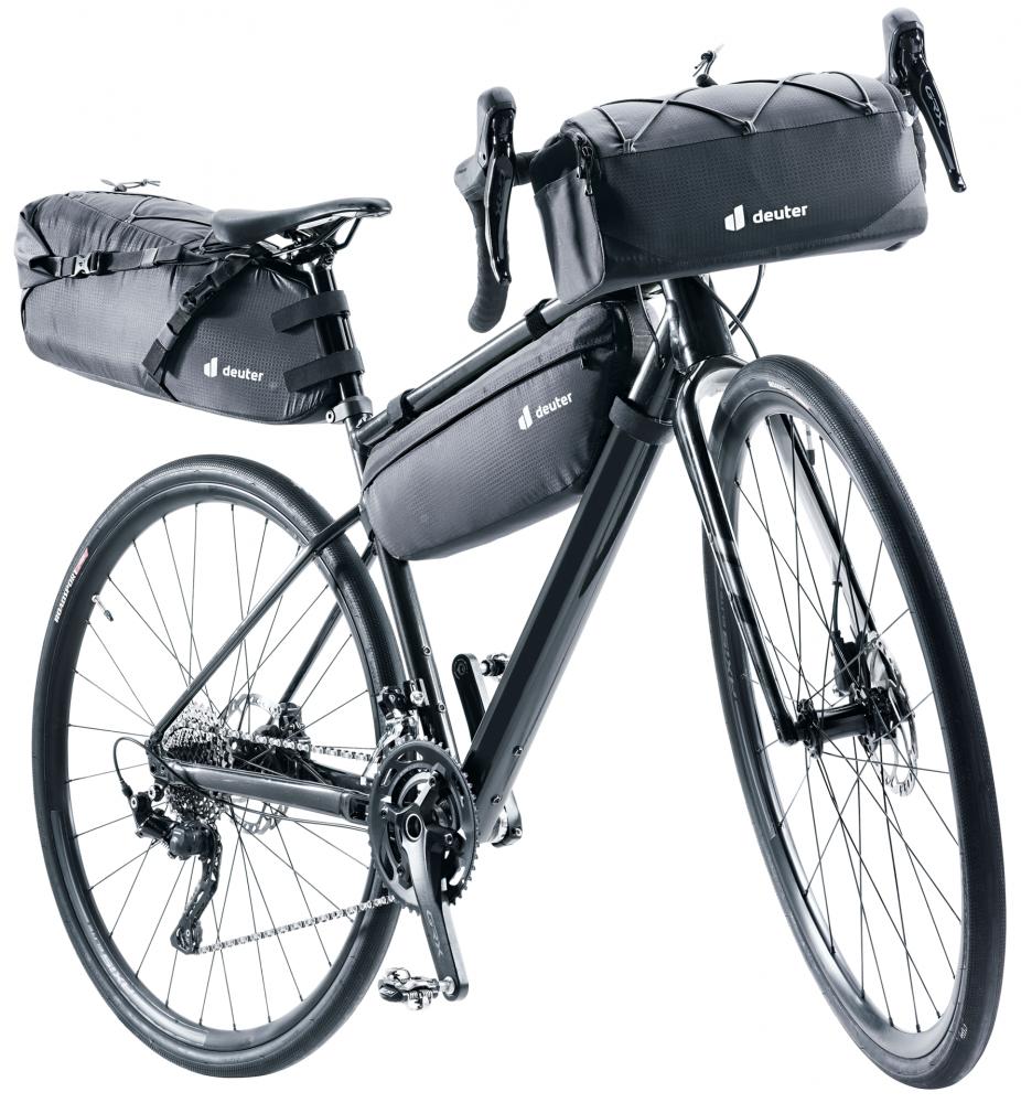 Deuter Mondego HB 8 Lenkertasche Schwarz - 8 Liter Bikepacking-Tasche mit Klettverschluss