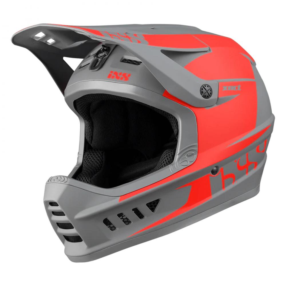IXS Sports Division iXS XACT Evo helmet M/L Red-Graphite - sicherer Fullface-Helm für Downhill & Enduro