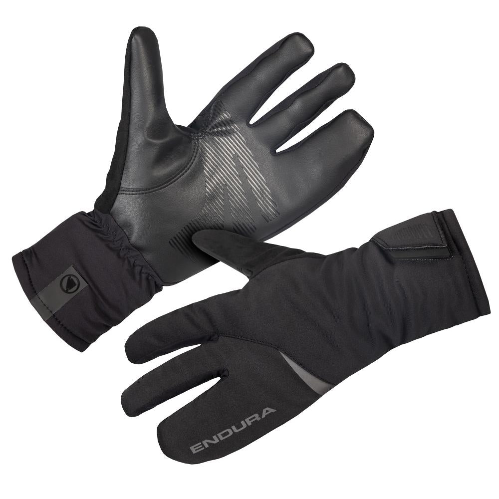 Endura Freezing Point Lobster Handschuh schwarz L - warmer Winter-Radhandschuh mit geteilter Fingerkammer, isoliert, winddicht, wasserdicht, atmungsaktiv und ideal für Minusgrade