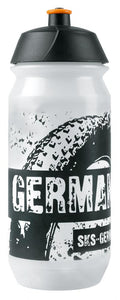 SKS Trinkflasche Small 500 ml transparent - Kunststoff mit stylischem SKS Reifenmotiv, handlich und leicht, ideal fürs Radfahren