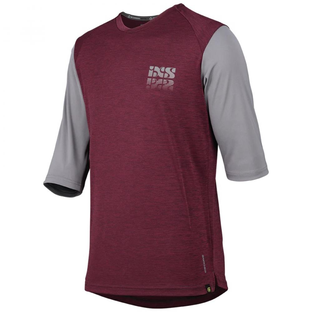 IXS Sports Division iXS Carve X 3/4 Jersey S Raisin/Graphite - atmungsaktives Trail-Trikot